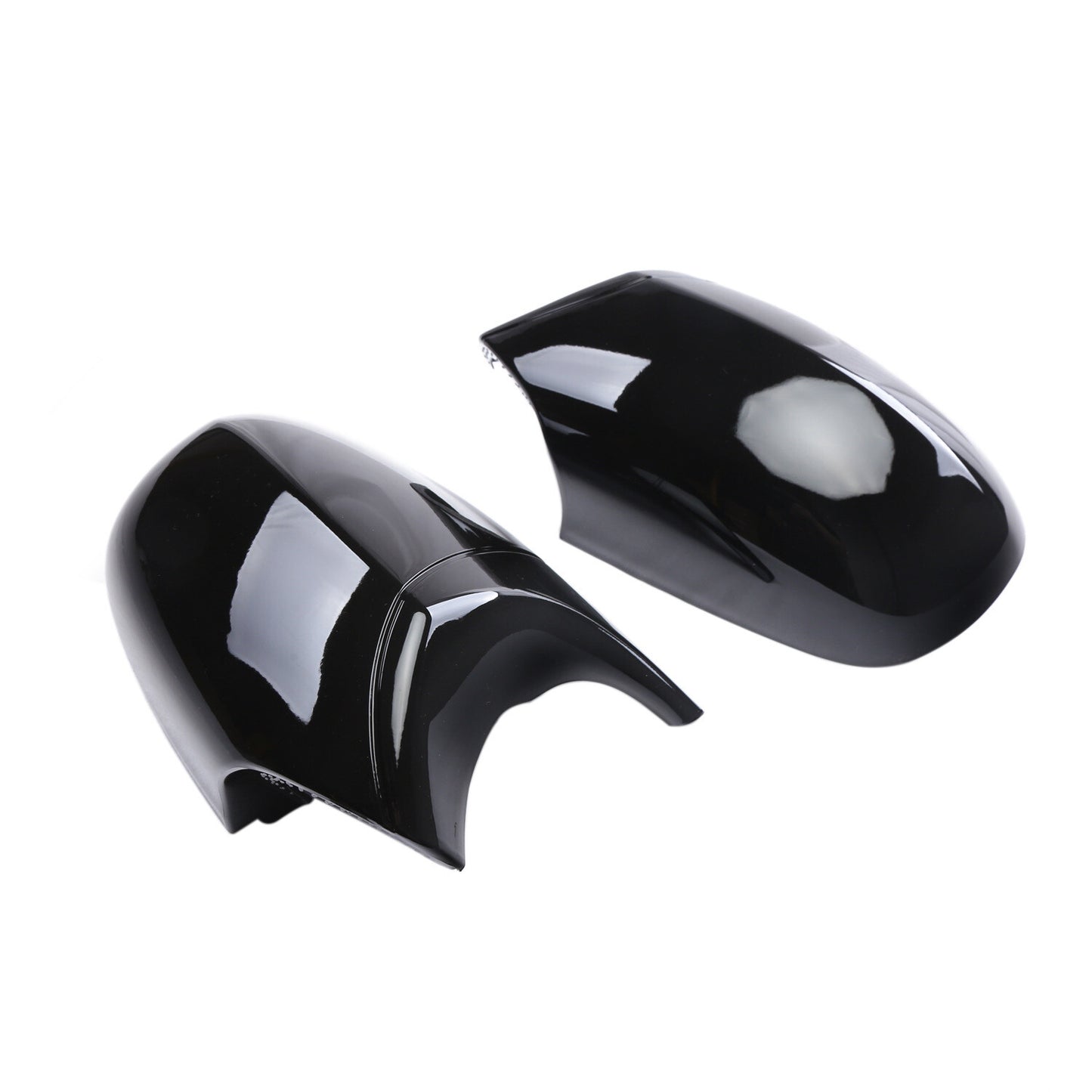 2x Gloss Black Side Mirror Cover Cap for BMW E87 E90 E91 08-11 E81 E82 2010-201