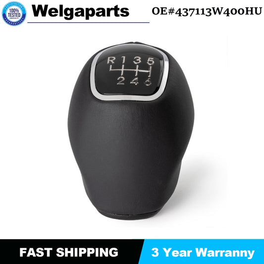 New For 2012-15 for KIA RIO RIO5 Leather Gear Shift Knob Lever 6-Speed 437113W400HU