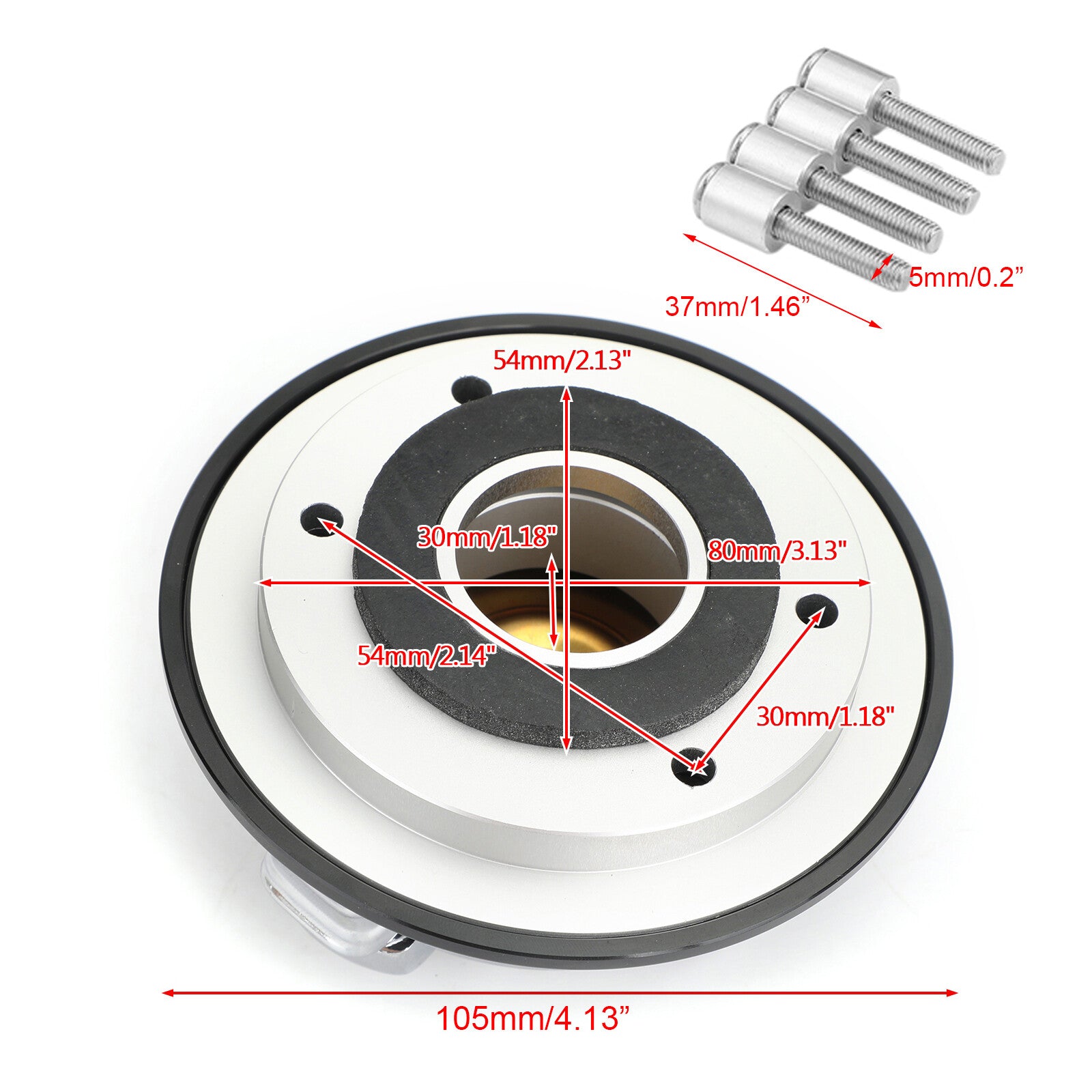 Motorcycle Fuel Gas Tank Cap Cover for BMW R NINE T R9T 2014-2019 Aluminum
