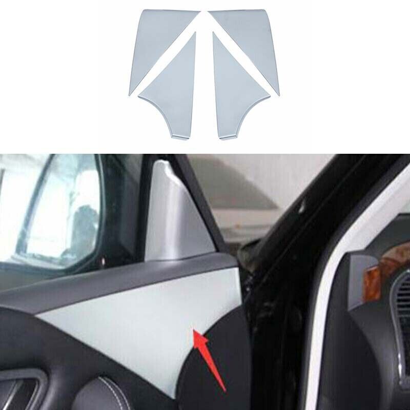 4X Matte Silver Inner Door Panel Cover Trim for Nissan Armada Patrol Y62 2017-20