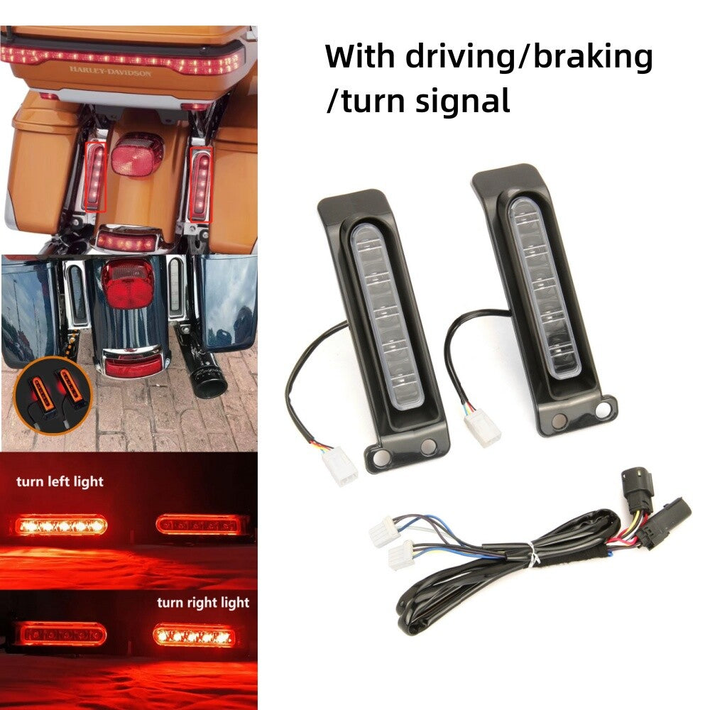 Auxiliary LED Run/Brake/Turn Lamps Rear Fender Light for Harley FLHTCU 2014-2023