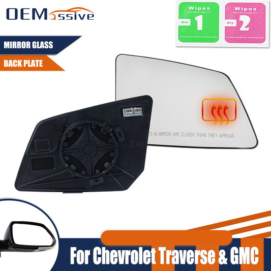1PCS for Chevrolet Traverse 2007-2016 Passenger Side Heated Mirror Glass Plate