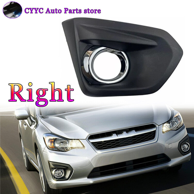 Right Front Fog Light Bezel W/Glossy Black Trim for Subaru Impreza 2012-14