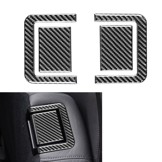 for Toyota Tundra 14-21 4x Carbon Fiber Rear for Seat Adjustment Panel Cover Trim