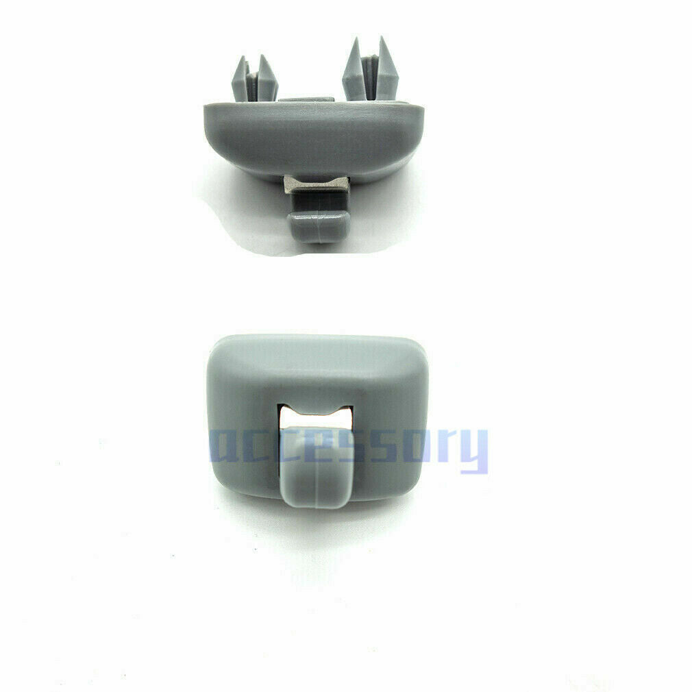 2-Piece Gray Sun Visor Clip Bracket Hook for Audi A3 S3 A4 S4 A5 S5 Q3 Q5 8U0857562A