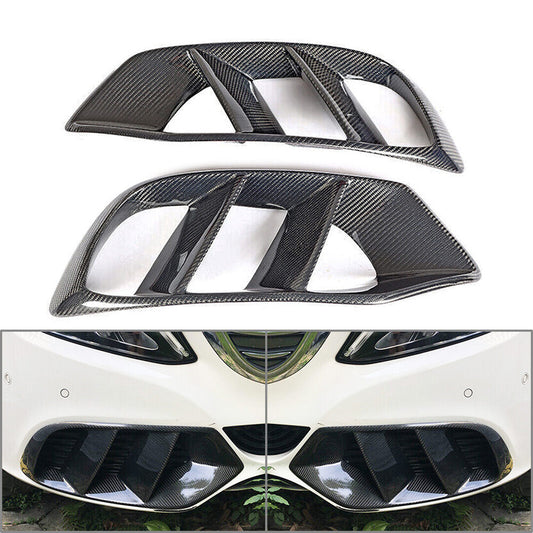 Front Bumper Fog Light Grille Cover for Mercedes-Benz C Class W205 C180 C200