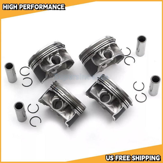 4x Piston + Rings KS STD Fit for Mercedes-Benz W176 A250 CLA250 GLA250 2.0T M270.920