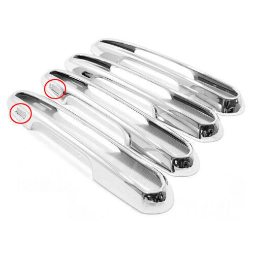 Cover Trim Chrome Side for Smart Hole Door Handle 4PCS for Toyota Highlander 2020-24