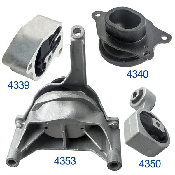 4 PCS Transmission Engine Mount Kit for Nissan Altima 2.5L Auto CVT 2007-2012-