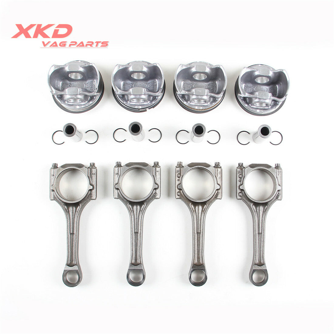4 2.0T Piston, Ring and Connecting Rod Kit for Volkswagen for Golf , for Audi S1, S3, CDL, CDMA
