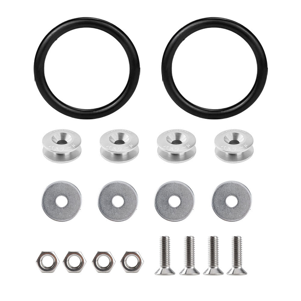 8-piece pack of quick-release front and rear bumper fasteners for car trunk mudguard hatches