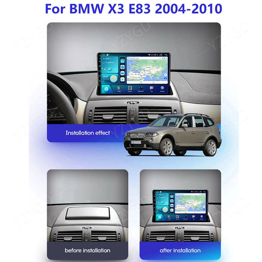 for BMW X3 E83 2004-2010 Android Carplay Car Stereo Radio GPS Multimedia Screen