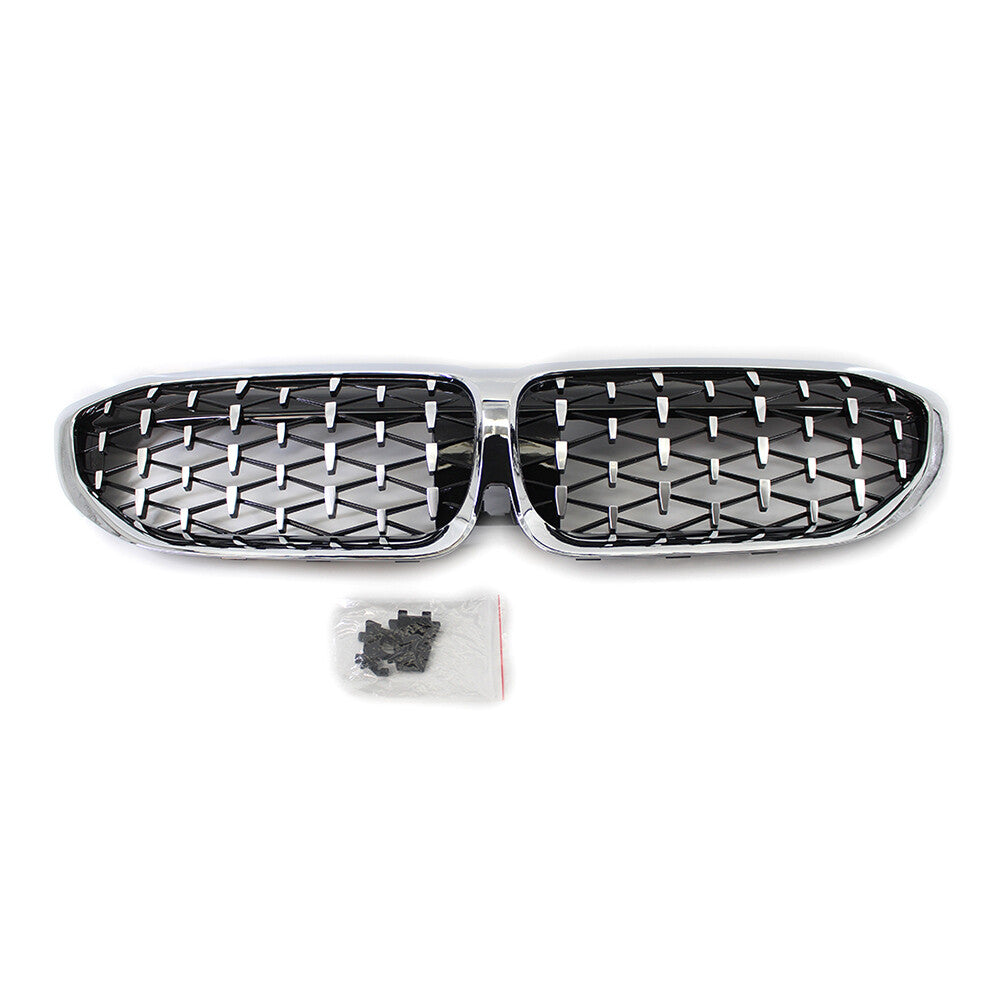 Diamond Style Grill for BMW New 3 Series G20 2019-20 Chrome Front Kidney Grille