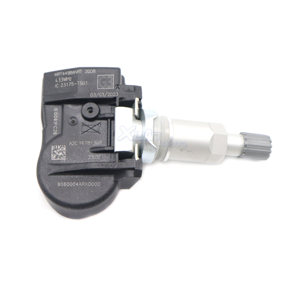 4pcs TPMS 8060004ARX0000 Tire Pressure Sensors For Trumpchi GM6 2018-2019 433Mhz