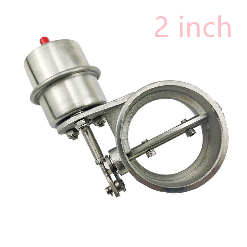 2 51mm Exhaust Control Valve Vacuum Actuator Open Style Motor Downpipe Steel