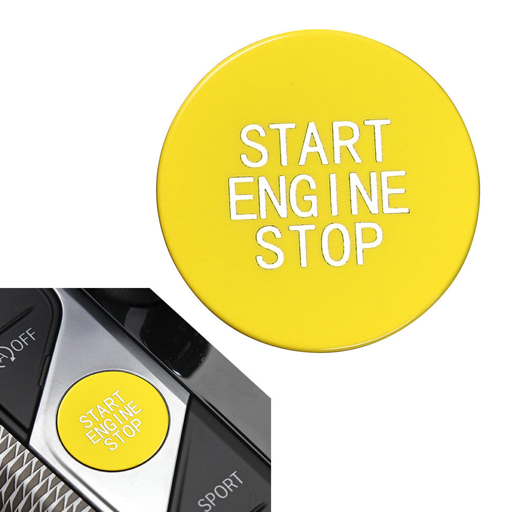 Auto-Motor vorne Start-Stopp-Schalter-Abdeckung Trim f¨¹r for BMW 3 8 X-Serie Gelb
