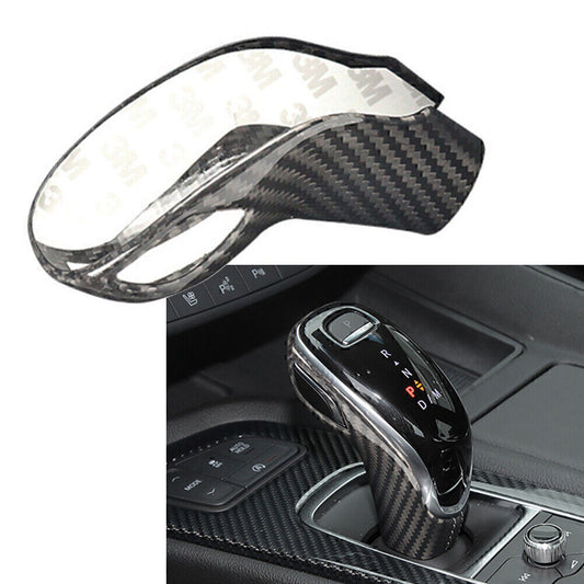1x Carbon Fiber Gear Shift Knob Cover Sticker Trim for Cadillac CT5 2020+ 2021