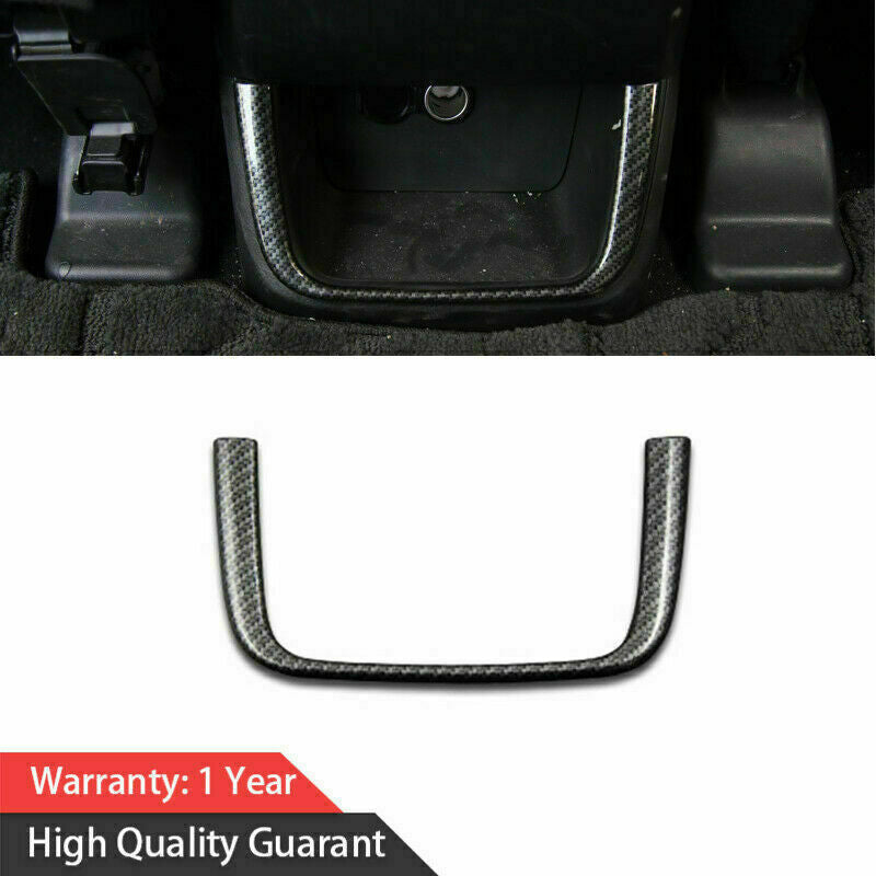 Carbon Fiber Rear Air Vent Outlet Lower Decor Trim for Toyota Highlander 2014-19
