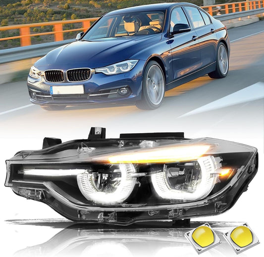 2015-2019 Left LED Headlight Non-AFS Headlamp for BMW 3 Series F30 F31 320i 328i