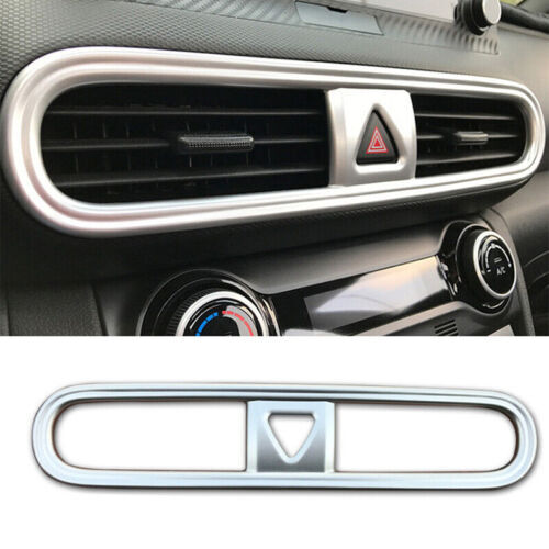 for Hyundai Kona 2018-2022 Matte ABS Central Console Air Outlet Vent Frame Trim