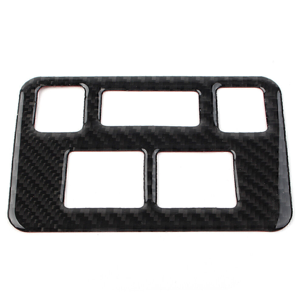 Headlight Button Frame Cover Trim Fit for Subaru Forester 2013-2018 Carbon Fiber po