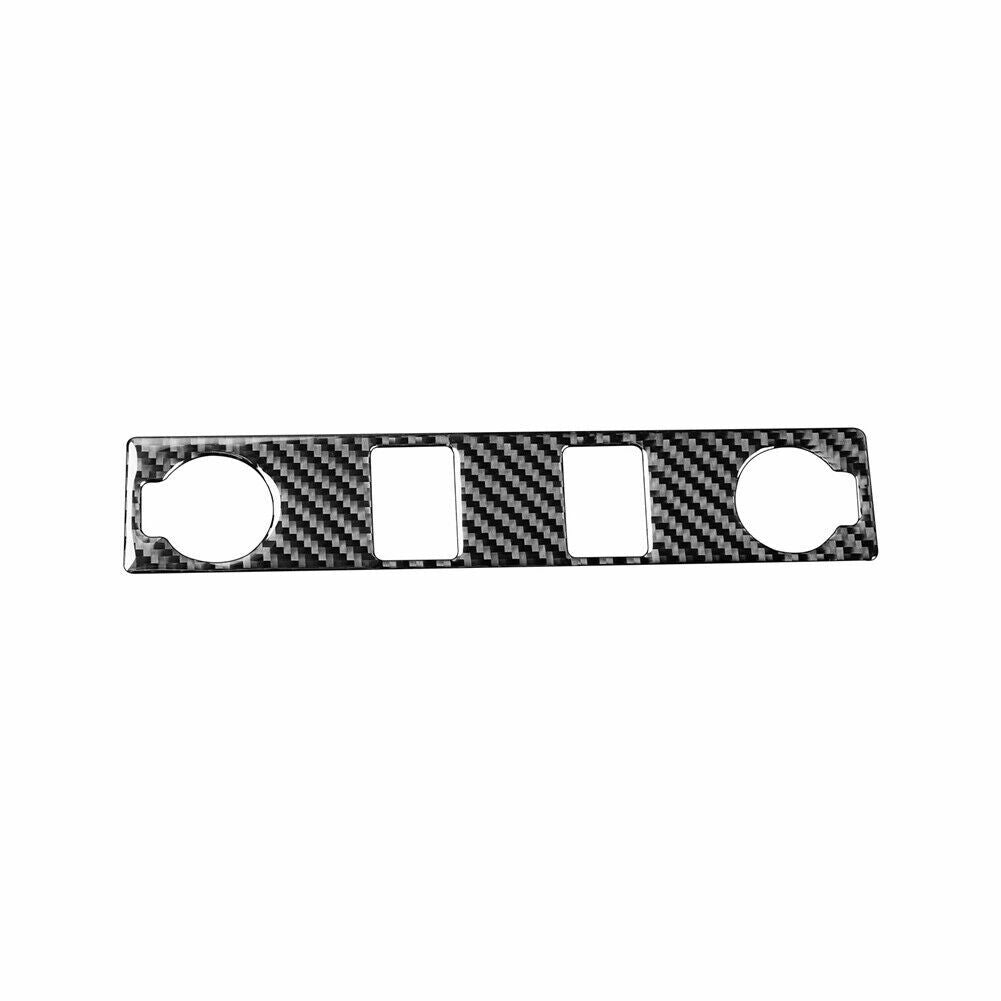 Carbon Fiber Lighter Switch Panel Trim Cover Fit for Toyota Tundra 2014-18