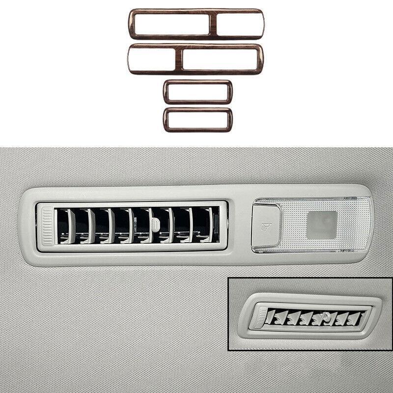 Wood Grain Rear Reading Light Cover Trim 4pc for Toyota Highlander 2020-2023