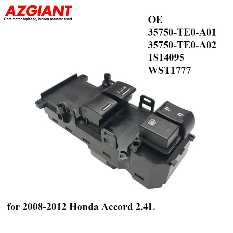 MASTER POWER WINDOW DOOR SWITCH for Honda Accord 2.4L 2008-2012