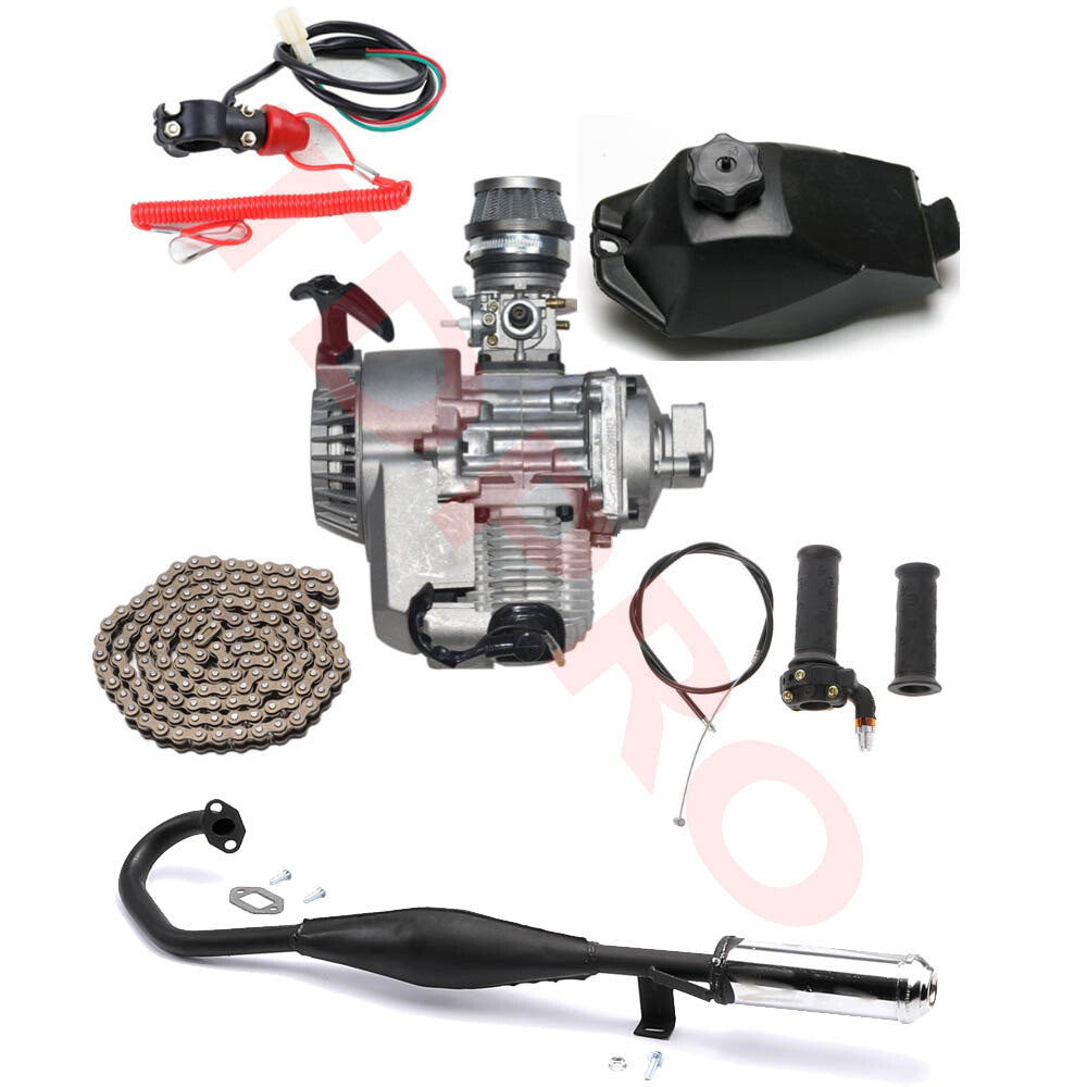 49cc 2 Stroke Engine Motor Pull Start for Mini Pocket Pit Dirt Quad Bike ATV Scooter