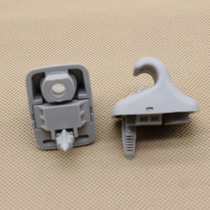 2 Gray Sun Visor Clip Fixing Hooks for Hyundai for Elantra MD 852353X000TX