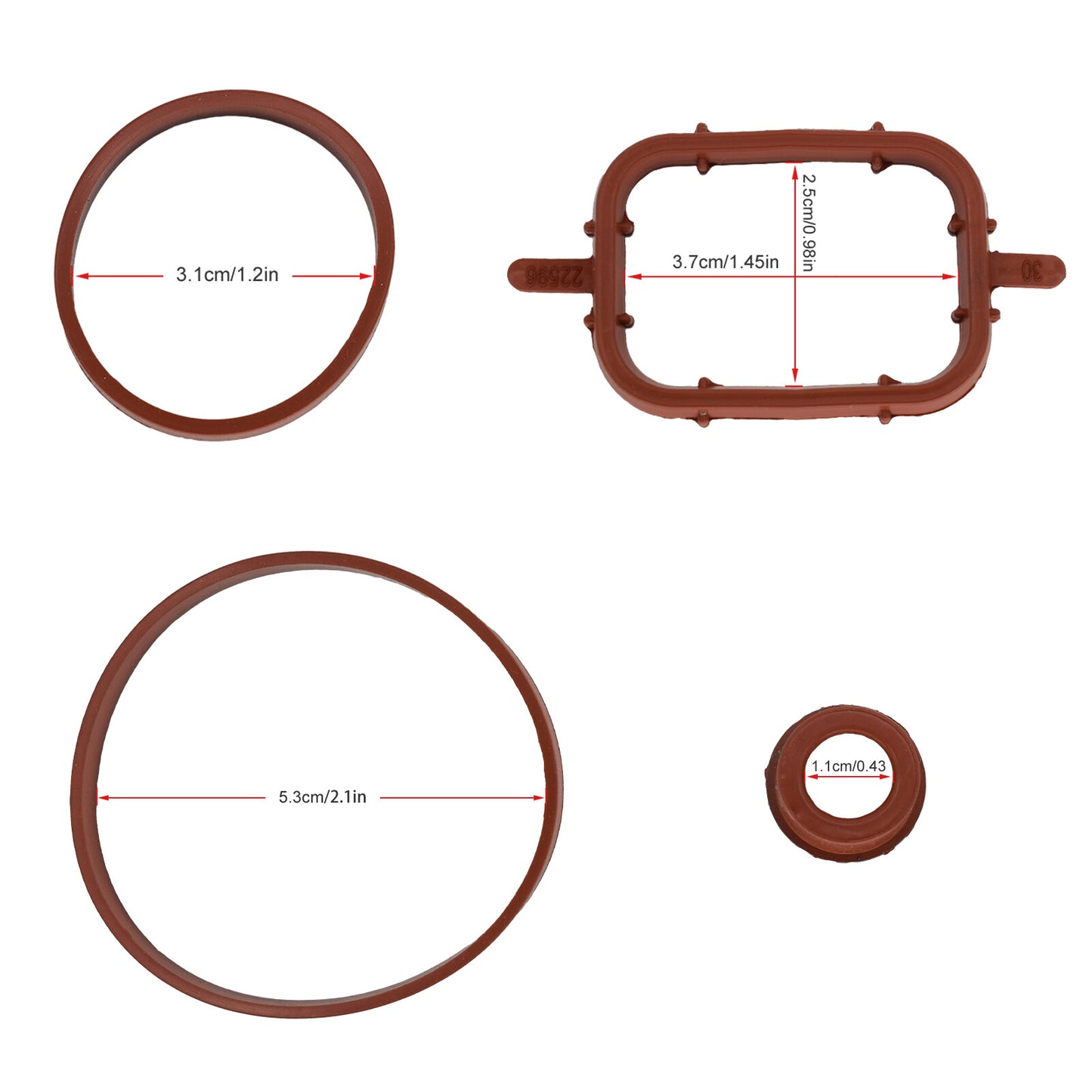 Intake Inlet Manifold Gasket Kit for BMW E83 X3 E53 E70 E71 X5 3.0d M57N Diesel