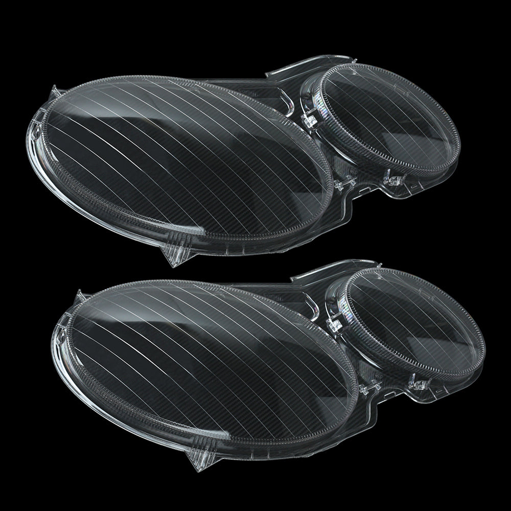2-Piece Clear Headlight Lens Cap Replacement Parts for 2002-08 for Mercedes-Benz E-Class W211