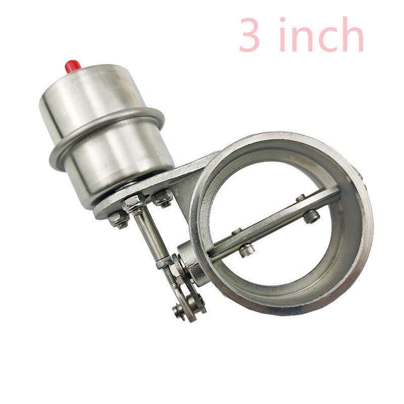 3 Exhaust Control Valve Vacuum Actuator Open Style Motor Downpipe Steel
