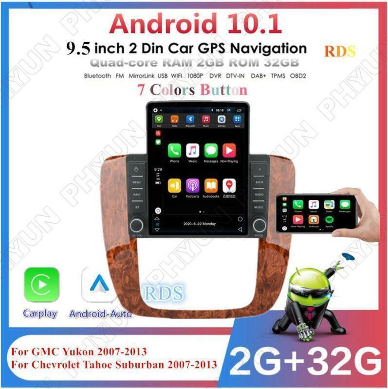 9.5Vertical Android 10.1 Car Stereo Radio GPS 2+32G for Buick Enclave for Hummer H2