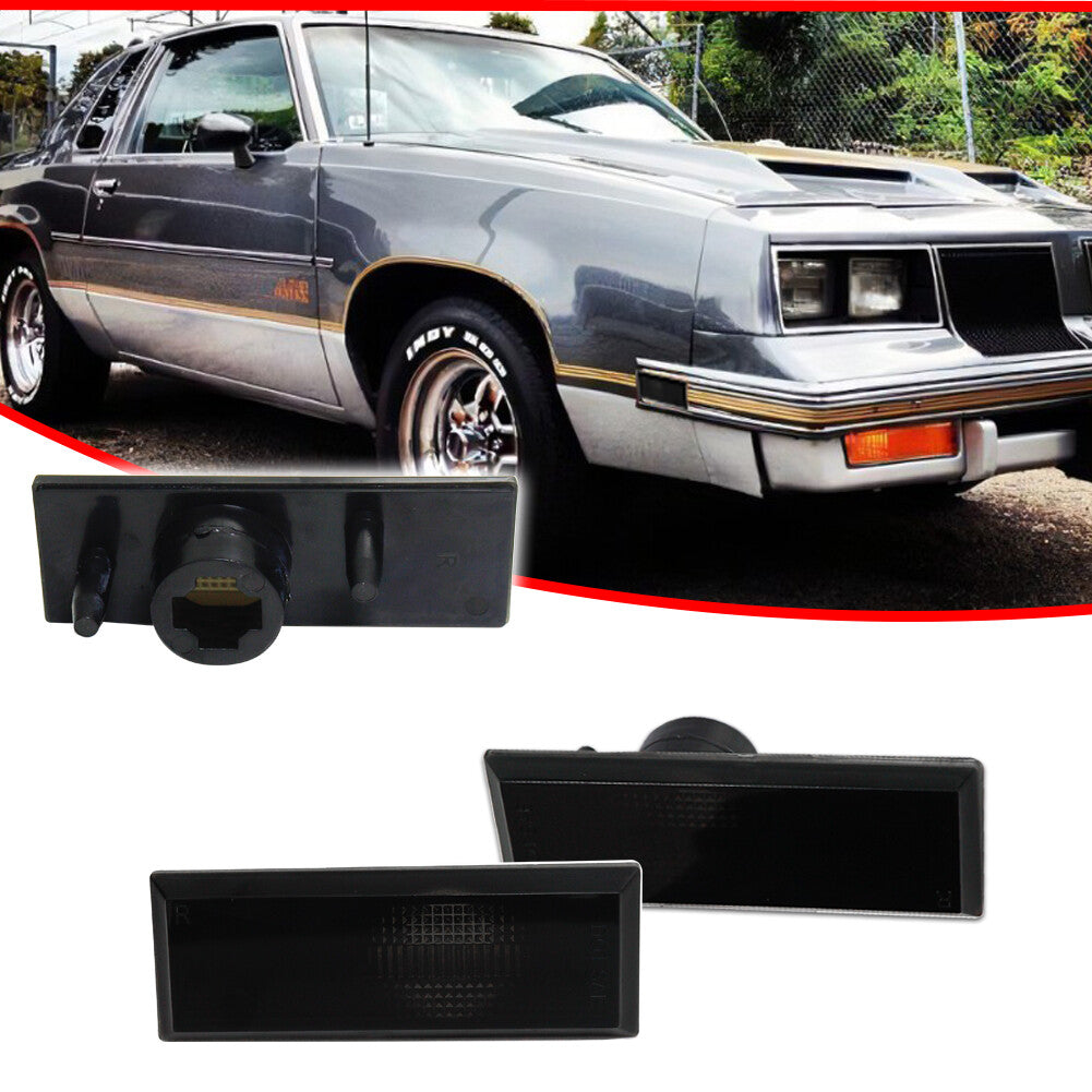 Smoke front/rear side marker light housing for 1981-88 for Oldsmobile Cutlass 442