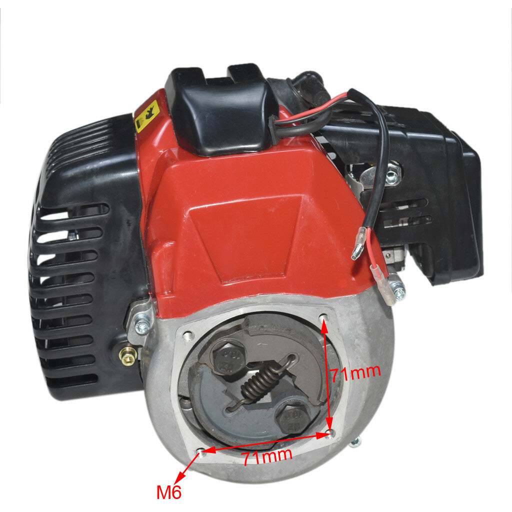 2 Stroke 49CC Engine Motor for Mini Pocket Quad Dirt Bike ATV Chopper Pull Start