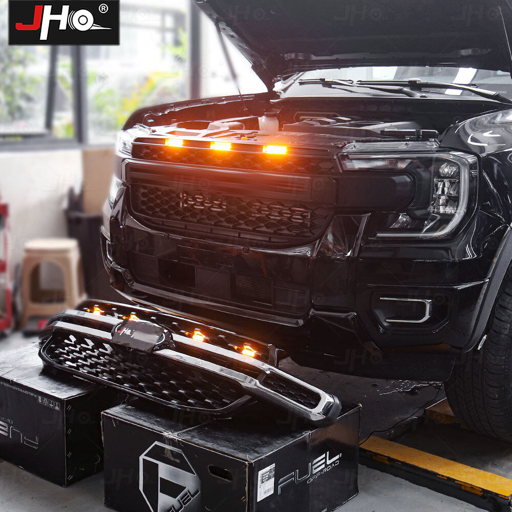 Amber Lamp LED Running Light Centern Grill Decorative Light for Ford Ranger 23+