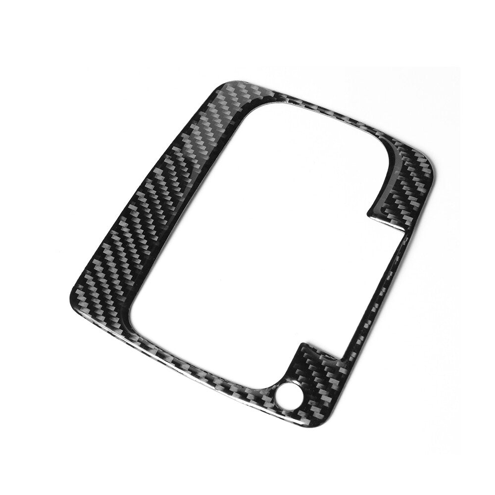 Carbon Fiber Interior Gear Shift Panel Cover Trim for Subaru Forester 2013-2018