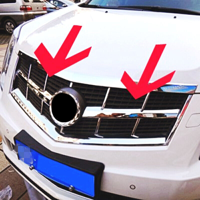For Auto for Cadillac SRX 2010-2012 Chrome Front Center Mesh Grille Grill Strip Trim