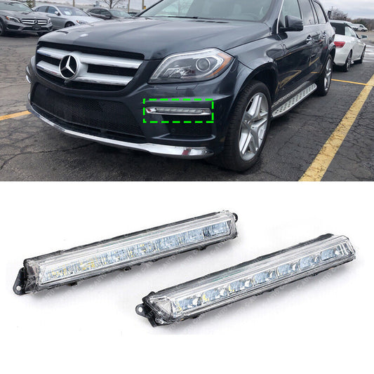 LED Pair for Mercedes-Benz X164 GL320 GL350 GL450 GL550 2007-2013 Front Fog Lamp
