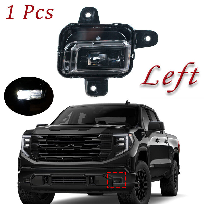 1-piece LED left front bumper fog light for GMC for Sierra 1500 (2022-2024)