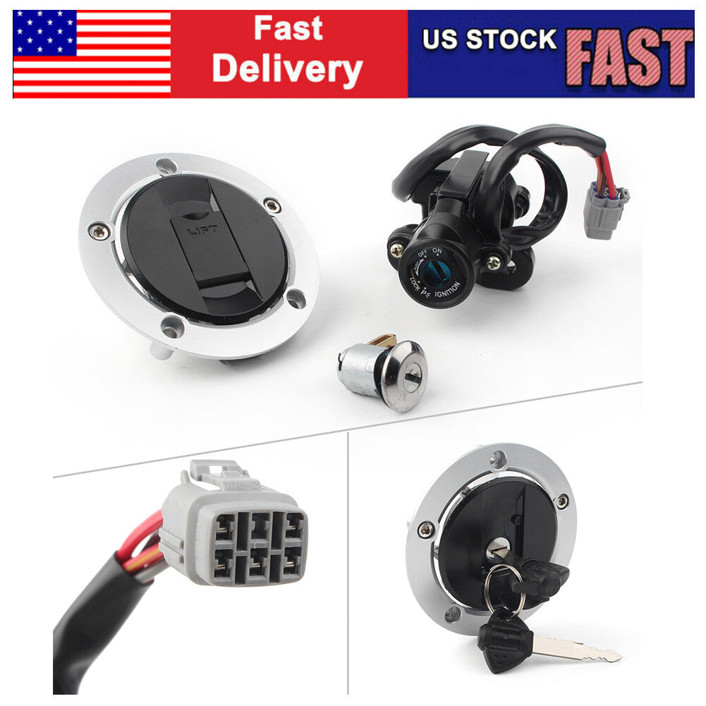 Ignition Switch Fuel Gas Tank Cap Lock Key Set for Suzuki GSXR600 750 1000