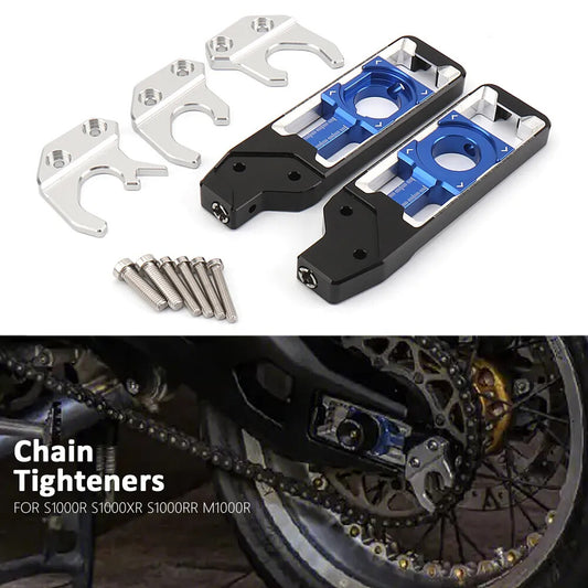 for BMW S1000RR S1000XR S1000R M1000R New Rear Axle Chain Adjuster Tensioners