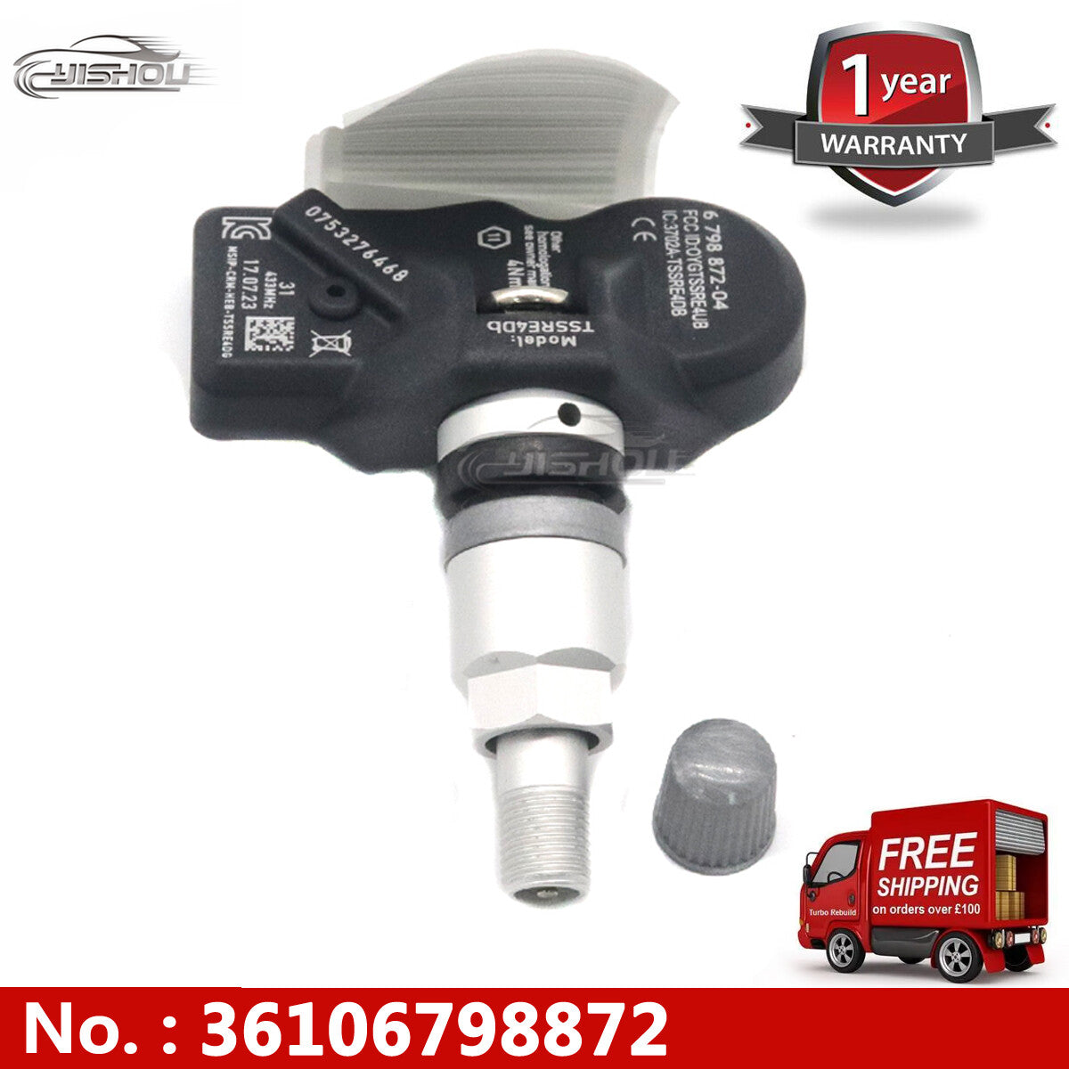 TPMS tire pressure sensor 36106798872 6890964 for BMW 5 Series, 6 Series, 7 Series, X1, X3, for Mini