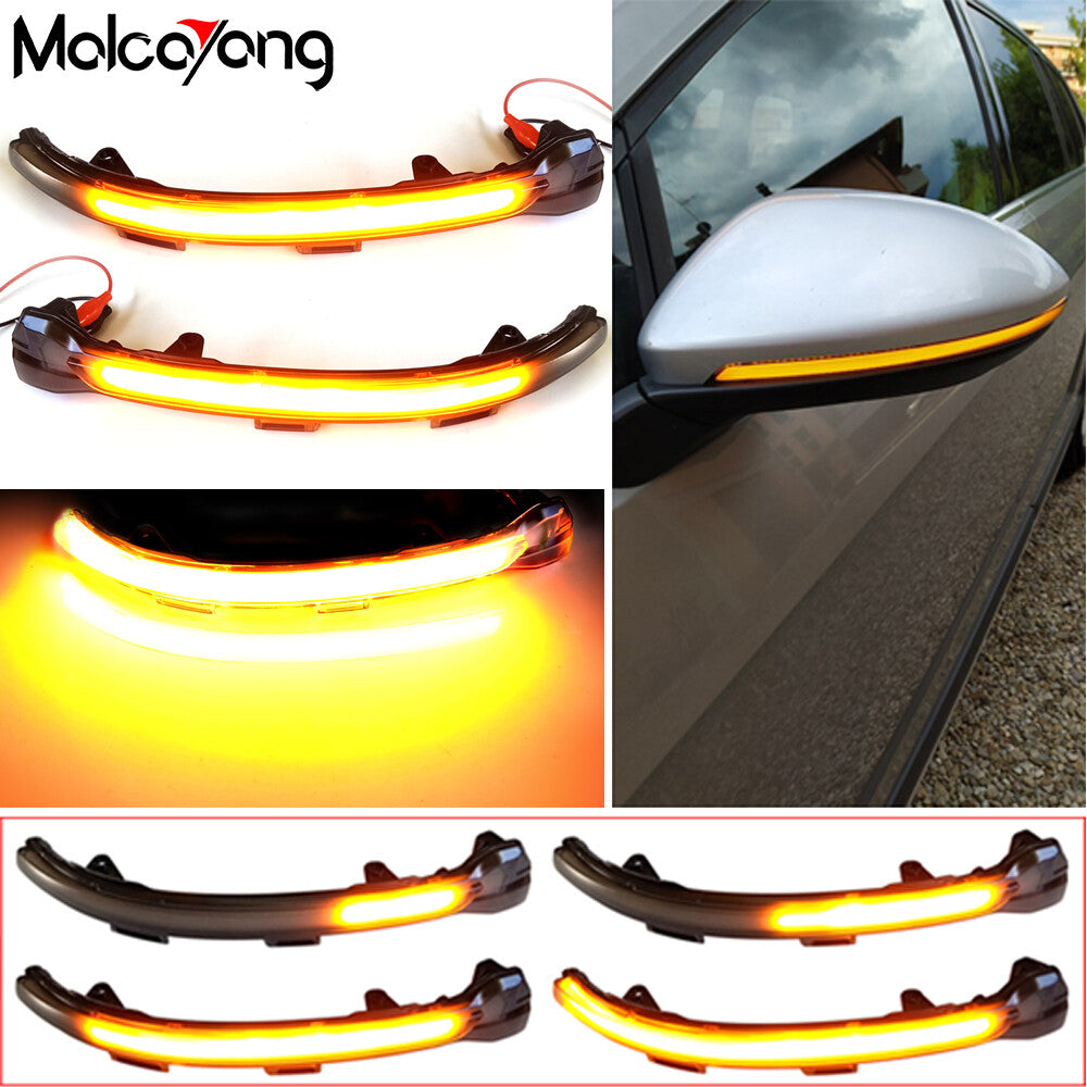 2pcs Dynamic Wing Mirror Light LED Lamp Indicator for VW for Golf 7 MK7 GTI R Touran