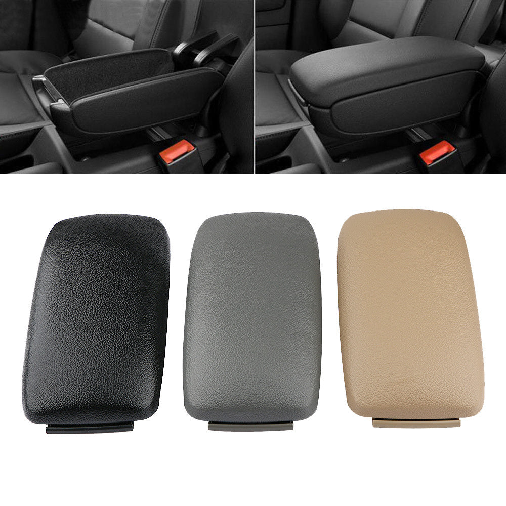 PU-filled center console cover for Audi A3 8P 2003-2012, black/grey.