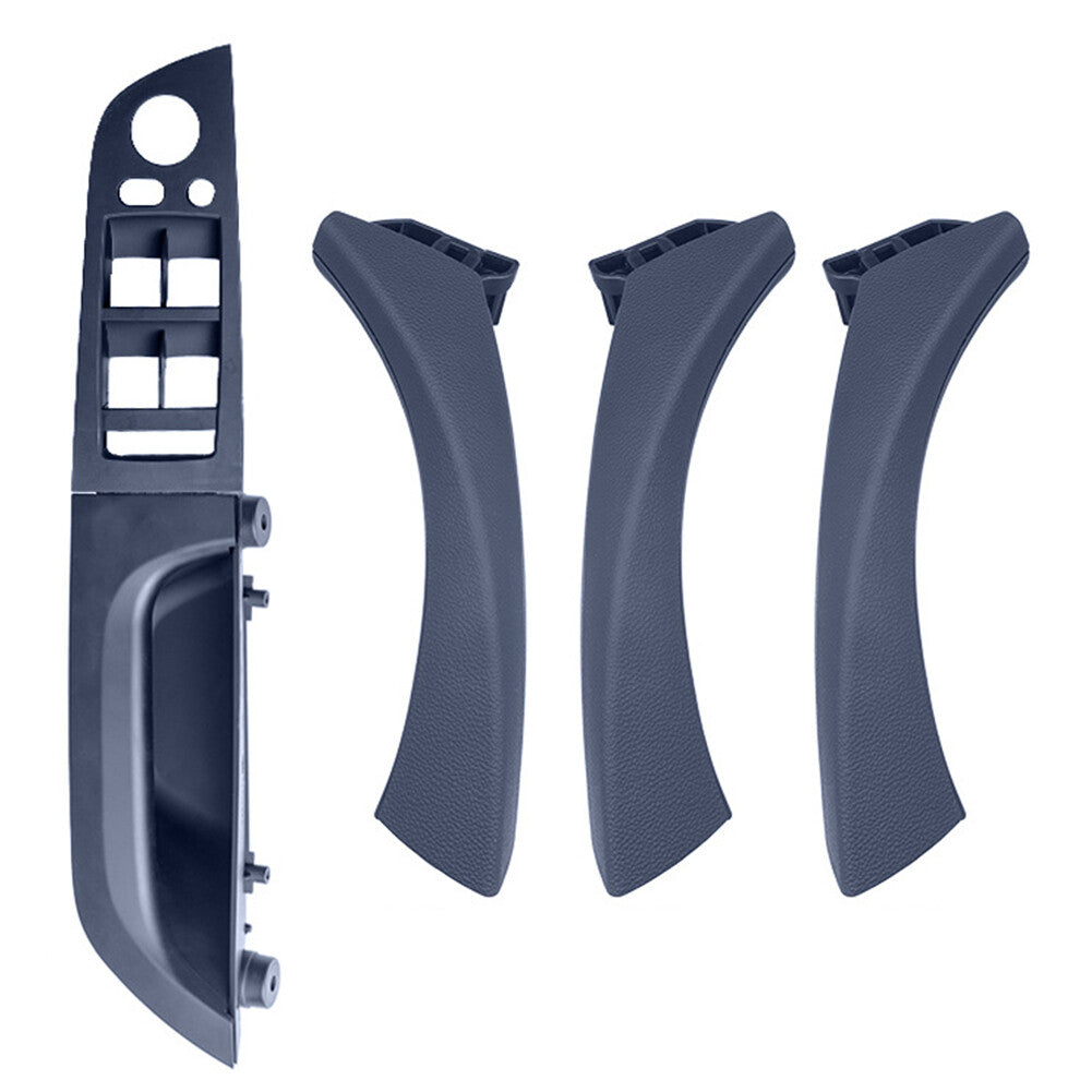 Inner Door Pull Handle Panel Trim Cover Black for BMW 3 E90 E91 2005-2012 ABS