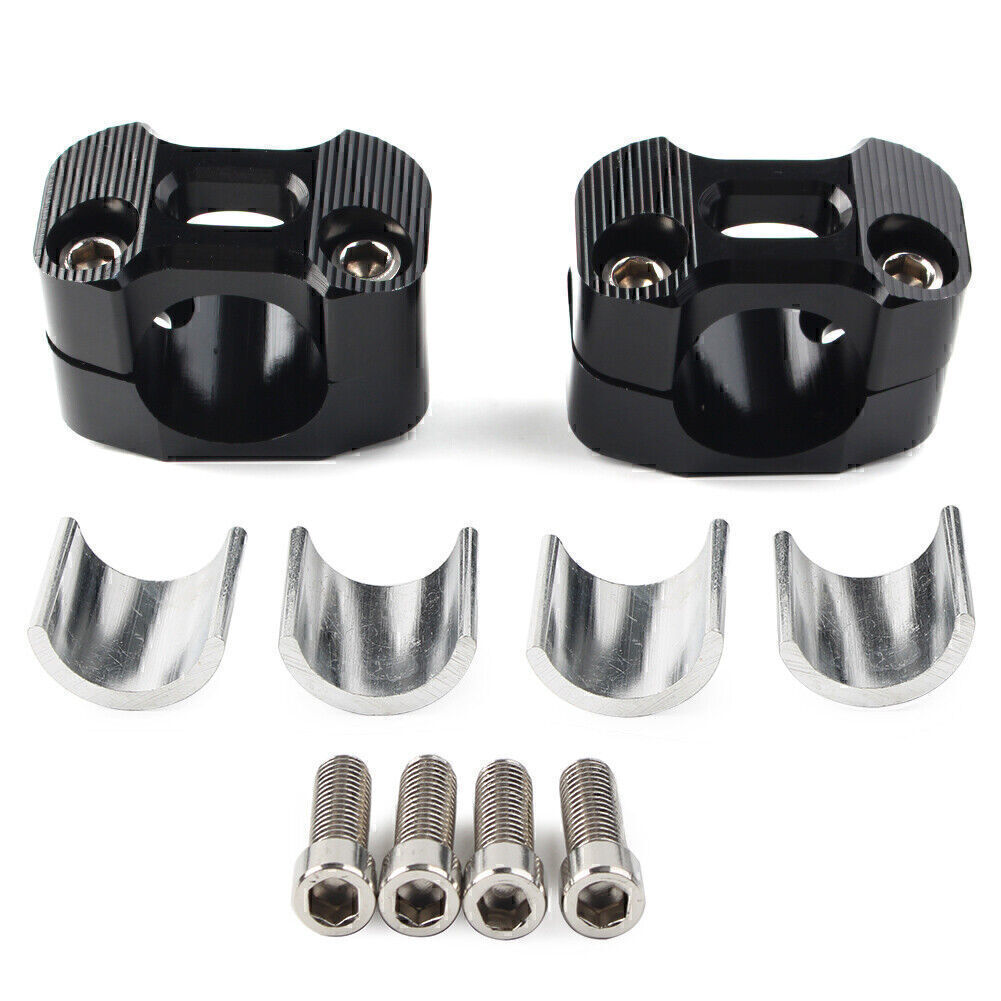 Lenkerklemmen Mount Bar Risers Adapter 7/8-1 1/8 F¨¹r Dirt Bike ATV Blk