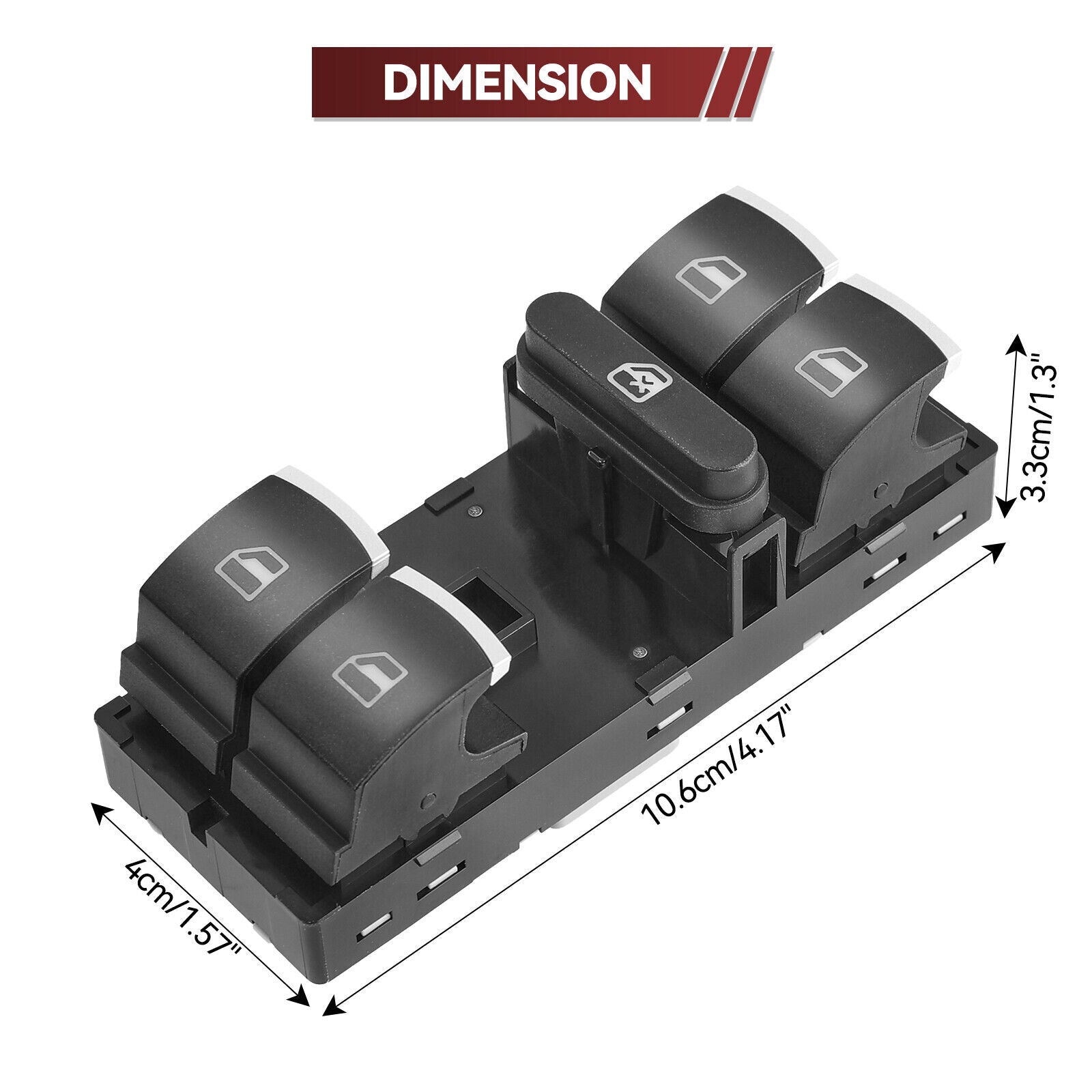 for VW for Jetta for Bora MK4 Door Window Switch Control Button Driver Side Panel Master