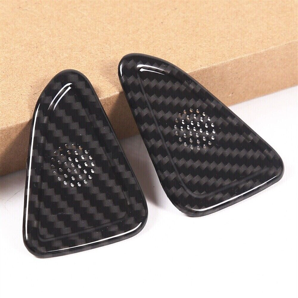 Carbon Fiber ABS Door Small Speaker Panel Trim for Chevrolet for Corvette C8 2020-24
